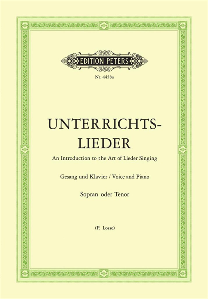 Unterrichtslieder - Ausgabe für hohe Stimme